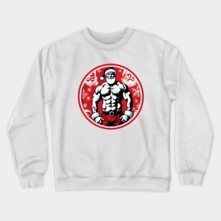 Bodybuilder Santa Claus Crewneck Sweatshirt